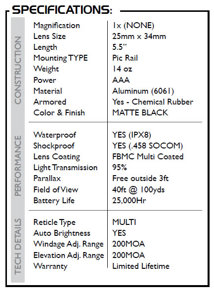 HD7 Specifications